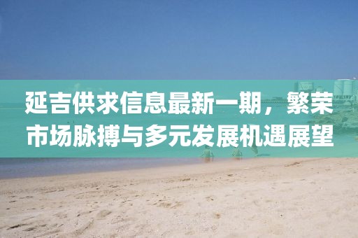 延吉供求信息最新一期，繁荣市场脉搏与多元发展机遇展望