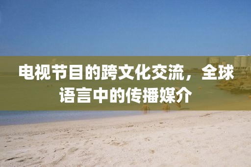电视节目的跨文化交流，全球语言中的传播媒介