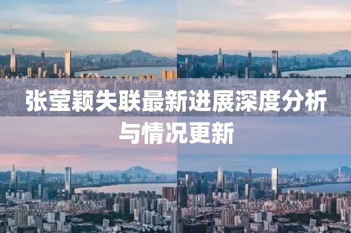 张莹颖失联最新进展深度分析与情况更新