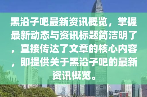 黑沿子吧最新资讯概览，掌握最新动态与资讯标题简洁明了，直接传达了文章的核心内容，即提供关于黑沿子吧的最新资讯概览。
