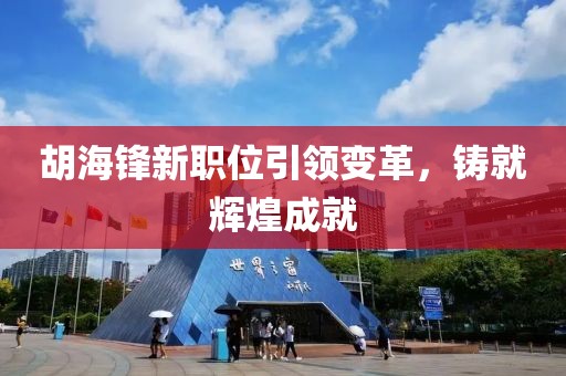 胡海锋新职位引领变革，铸就辉煌成就