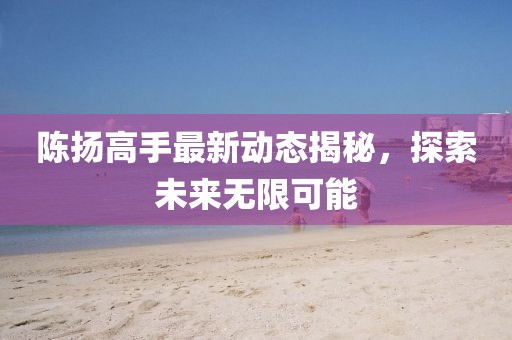 陈扬高手最新动态揭秘，探索未来无限可能