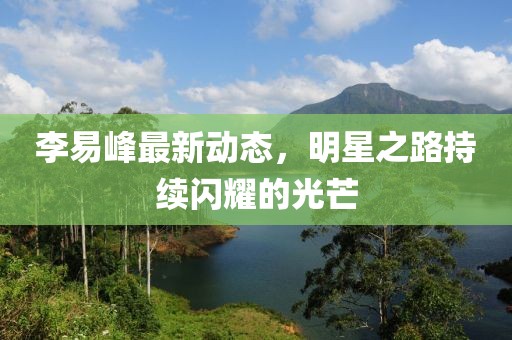 李易峰最新动态，明星之路持续闪耀的光芒