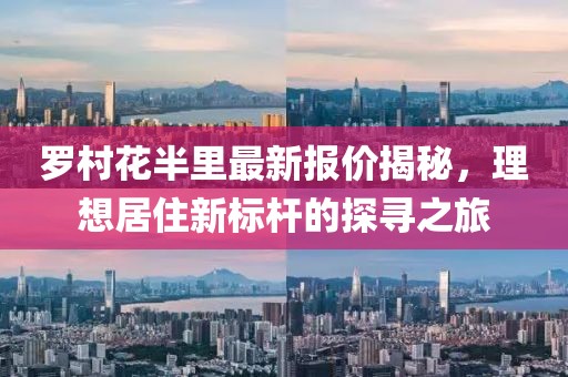 罗村花半里最新报价揭秘，理想居住新标杆的探寻之旅