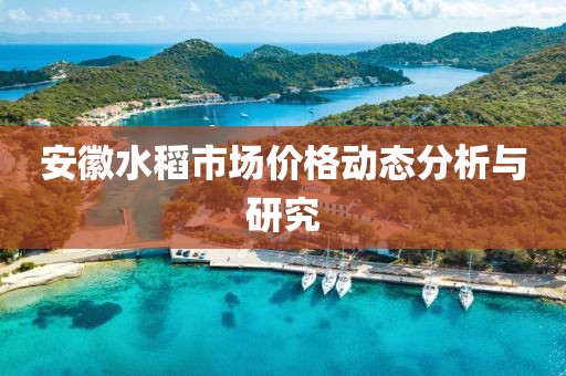 安徽水稻市场价格动态分析与研究