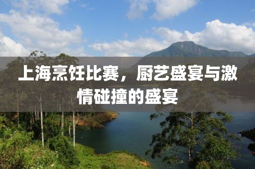 上海烹饪比赛，厨艺盛宴与激情碰撞的盛宴
