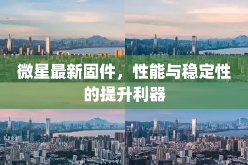 微星最新固件，性能与稳定性的提升利器