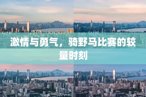 激情与勇气，骑野马比赛的较量时刻