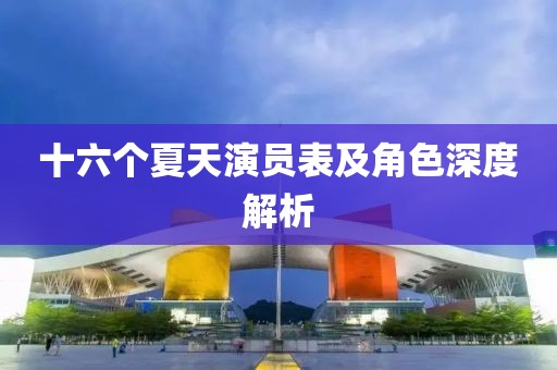 十六个夏天演员表及角色深度解析
