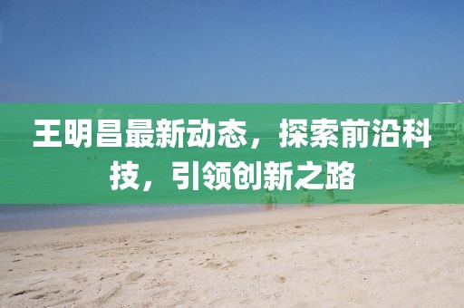 王明昌最新动态，探索前沿科技，引领创新之路