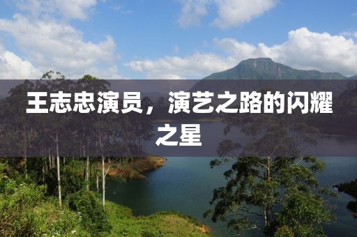 王志忠演员，演艺之路的闪耀之星
