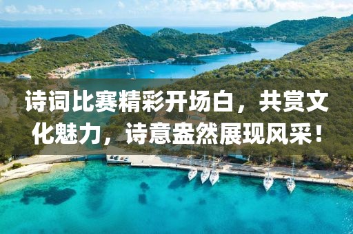 诗词比赛精彩开场白，共赏文化魅力，诗意盎然展现风采！