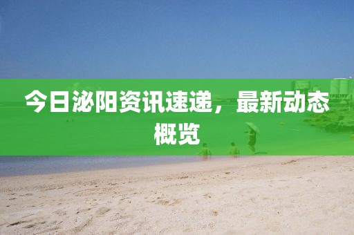 今日泌阳资讯速递，最新动态概览