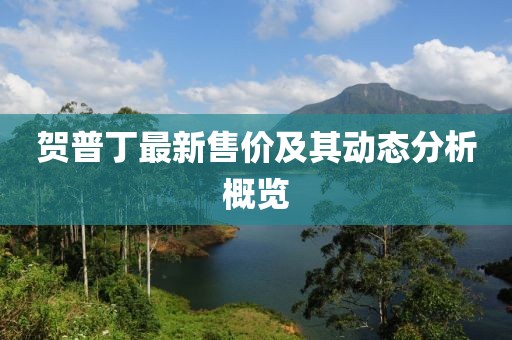 贺普丁最新售价及其动态分析概览