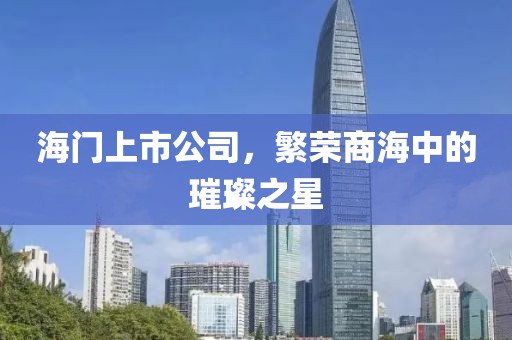 海门上市公司，繁荣商海中的璀璨之星