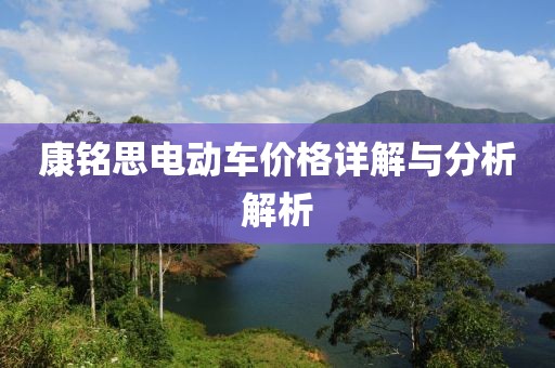 康铭思电动车价格详解与分析解析