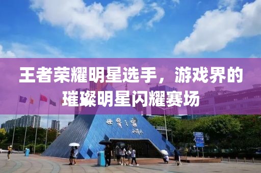 王者荣耀明星选手，游戏界的璀璨明星闪耀赛场