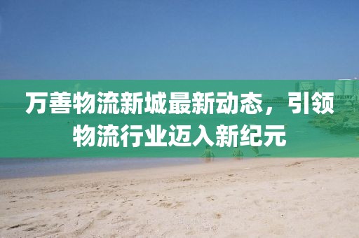 万善物流新城最新动态，引领物流行业迈入新纪元