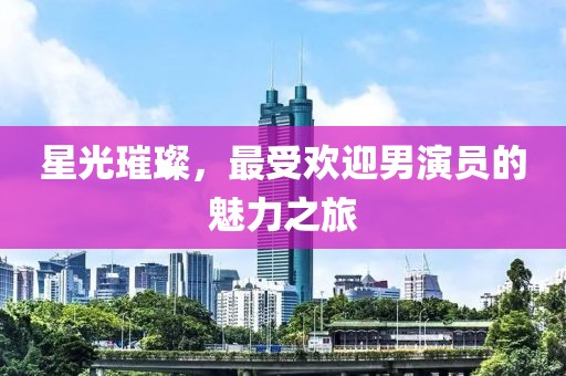 星光璀璨，最受欢迎男演员的魅力之旅