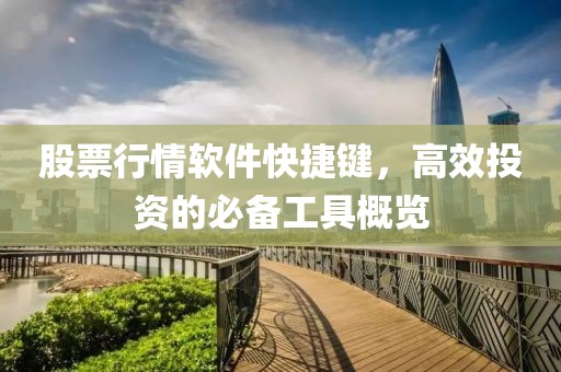 股票行情软件快捷键，高效投资的必备工具概览