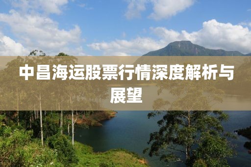中昌海运股票行情深度解析与展望