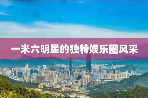 一米六明星的独特娱乐圈风采