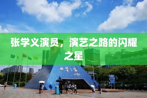 张学义演员，演艺之路的闪耀之星