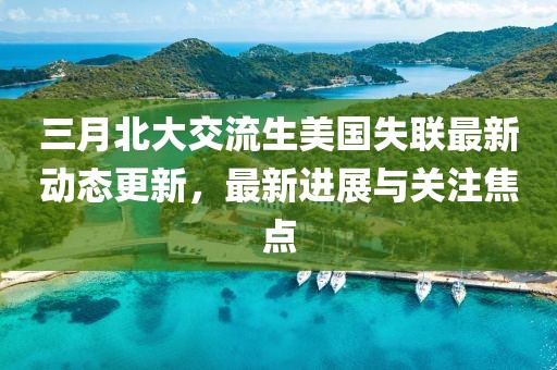 三月北大交流生美国失联最新动态更新，最新进展与关注焦点