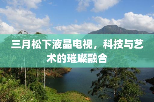 三月松下液晶电视，科技与艺术的璀璨融合