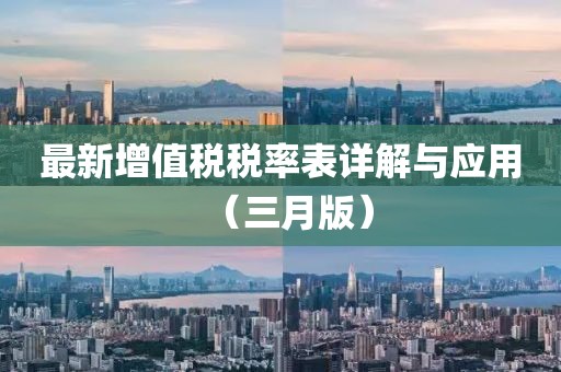 最新增值税税率表详解与应用（三月版）