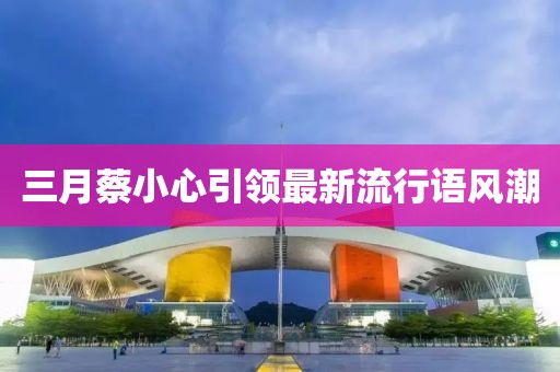 三月蔡小心引领最新流行语风潮