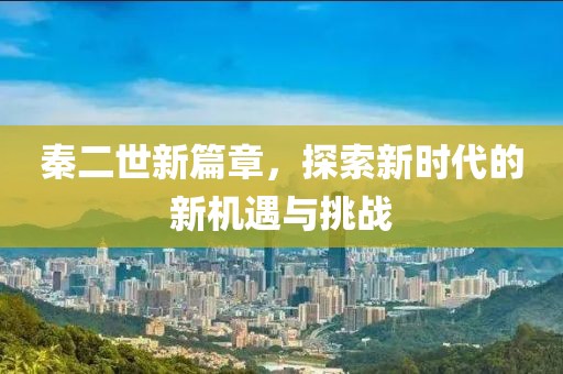 秦二世新篇章，探索新时代的新机遇与挑战
