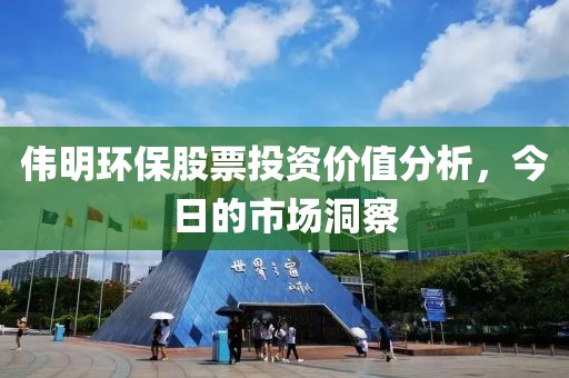 伟明环保股票投资价值分析，今日的市场洞察