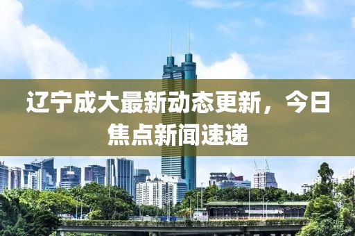辽宁成大最新动态更新，今日焦点新闻速递