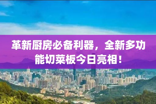 革新厨房必备利器，全新多功能切菜板今日亮相！