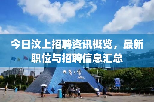 今日汶上招聘资讯概览，最新职位与招聘信息汇总