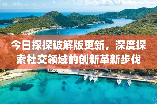 今日探探破解版更新，深度探索社交领域的创新革新步伐