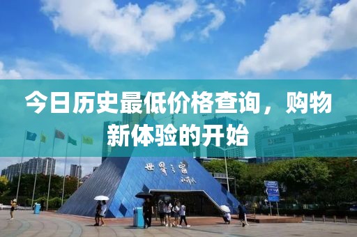 今日历史最低价格查询，购物新体验的开始