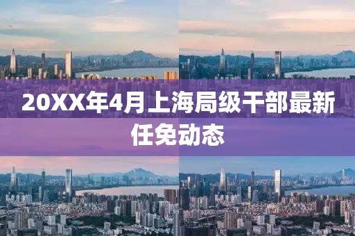 20XX年4月上海局级干部最新任免动态
