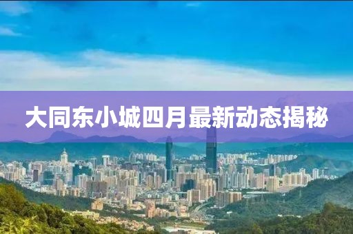 大同东小城四月最新动态揭秘
