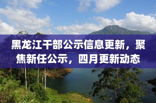 黑龙江干部公示信息更新，聚焦新任公示，四月更新动态