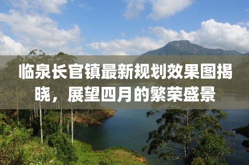 临泉长官镇最新规划效果图揭晓，展望四月的繁荣盛景