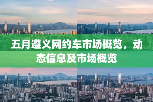 五月遵义网约车市场概览，动态信息及市场概览