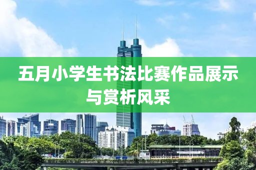 五月小学生书法比赛作品展示与赏析风采