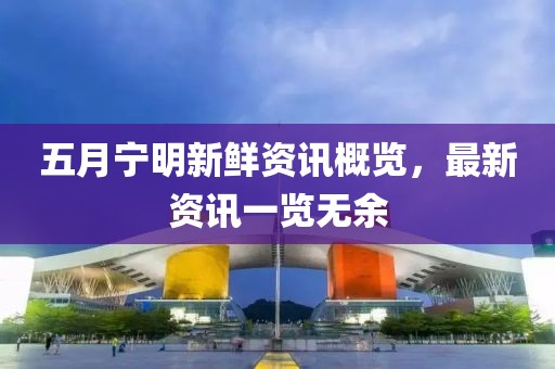 五月宁明新鲜资讯概览，最新资讯一览无余