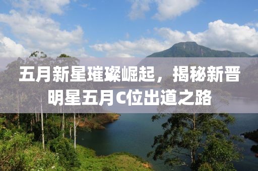 五月新星璀璨崛起，揭秘新晋明星五月C位出道之路