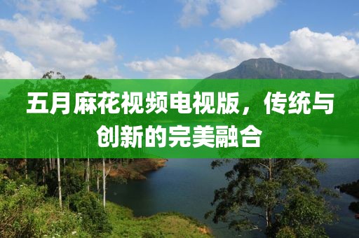 五月麻花视频电视版，传统与创新的完美融合