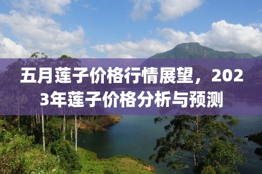 五月莲子价格行情展望，2023年莲子价格分析与预测