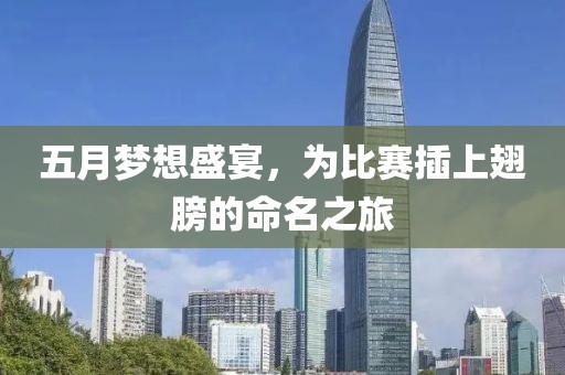 五月梦想盛宴，为比赛插上翅膀的命名之旅