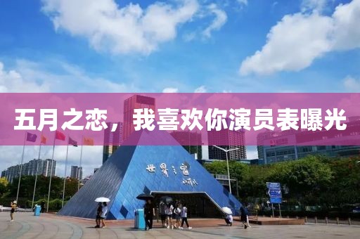 五月之恋，我喜欢你演员表曝光